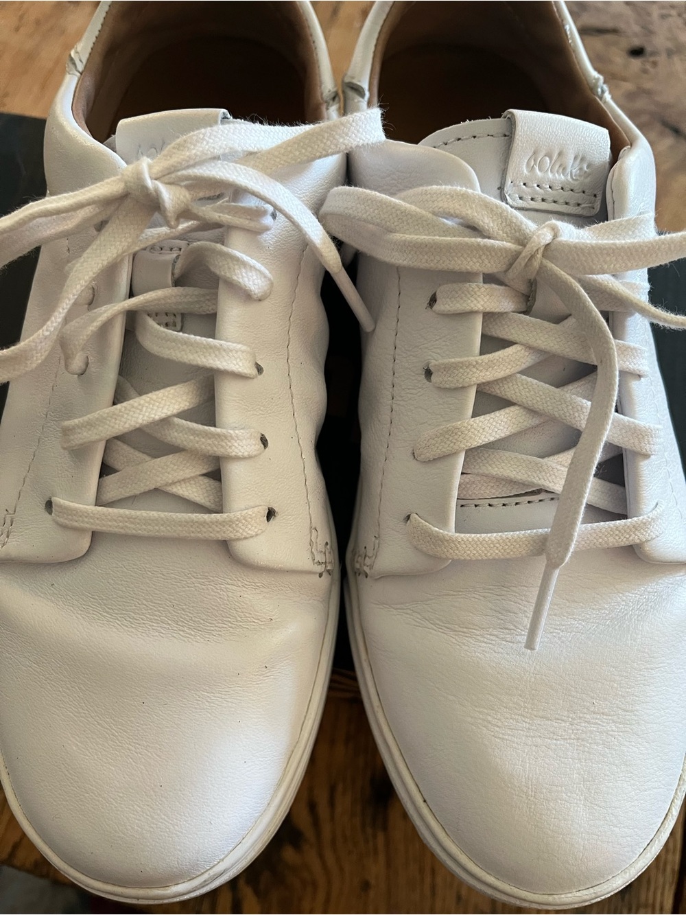 Olukai White Leather Woman’s Casual Sneakers - Picture 6 of 9